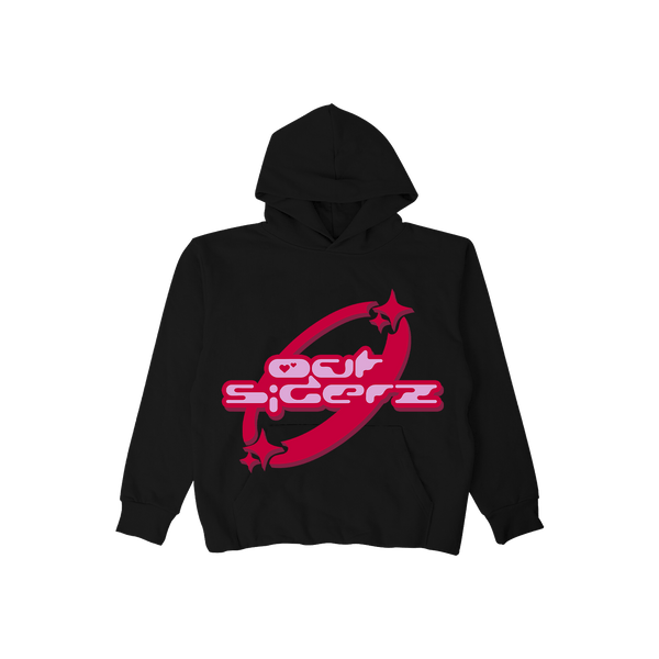 OUTSIDERZ PUFF PRINT HOODIE - RED